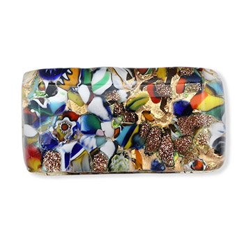 ベネチアンガラス帯留（1.5cm×3cm）