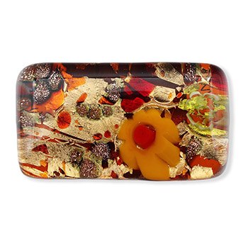 ベネチアンガラス帯留（1.5cm×3cm）