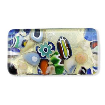 ベネチアンガラス帯留（1.5cm×3cm）