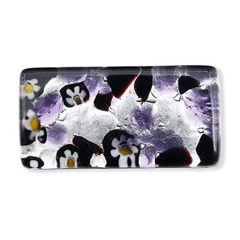 ベネチアンガラス帯留（1.5cm×3cm）