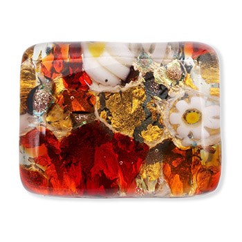 ベネチアンガラス帯留（1.5cm×2cm）