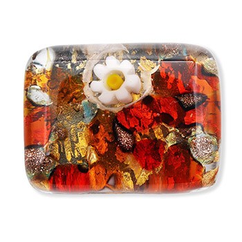 ベネチアンガラス帯留（1.5cm×2cm）