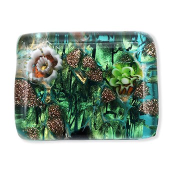 ベネチアンガラス帯留（1.5cm×2cm）