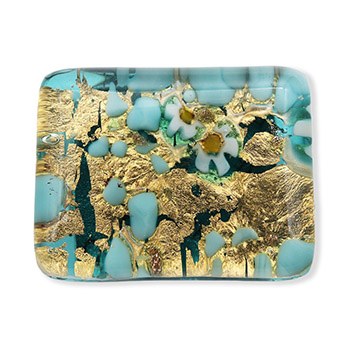 ベネチアンガラス帯留（1.5cm×2cm）