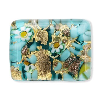 ベネチアンガラス帯留（1.5cm×2cm）