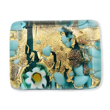 ベネチアンガラス帯留（1.5cm×2cm）