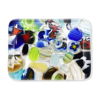 ベネチアンガラス帯留（1.5cm×2cm）