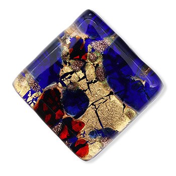 ベネチアンガラス帯留（2cm×2cm）