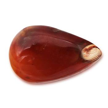 天然石帯留（カーネリアン）