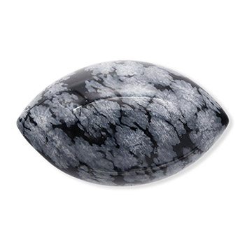 天然石帯留（スノーフレークオブシディアン）