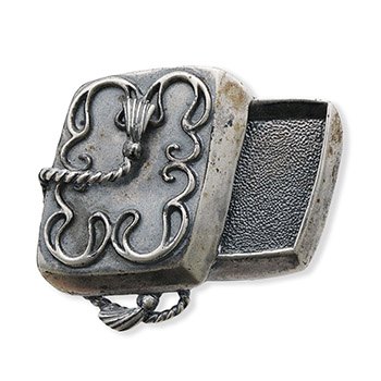 銀製帯留（玉手箱）【衿秀】