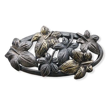 銀製帯留（紅葉）【衿秀】
