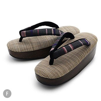 下駄草履(横段)【衿秀】