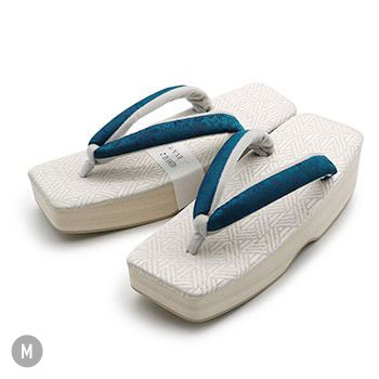 スクエア草履(唐草)【衿秀】