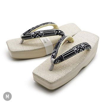 スクエア草履（幾何）【衿秀】