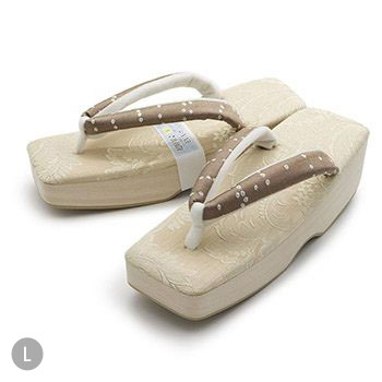 スクエア草履(ドット)【衿秀】