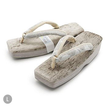 スクエア草履(更紗)【衿秀】