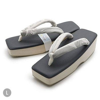 スクエア草履(墨流し)【衿秀】