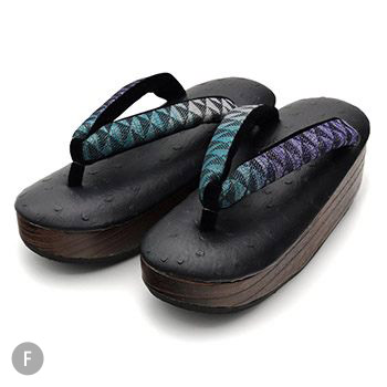 下駄草履（鱗）【衿秀】