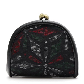 がま口ミニ財布（麻の葉）【小室庵】