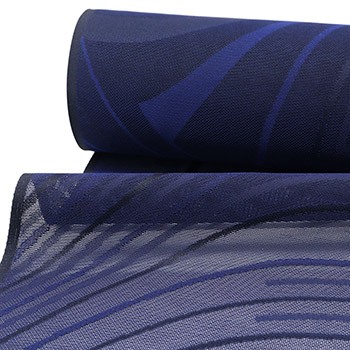 先染め紋紗（幾何）