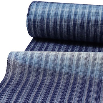 夏伊那紬（横段）【久保田織染】