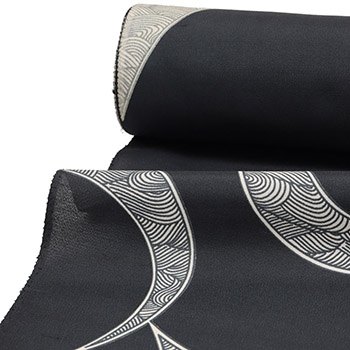 夏牛首紬（変わり唐草）『牛首四季衣』【白山工房】