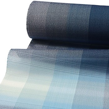 夏伊那紬（片縞/ぼかし横段）【久保田織染】