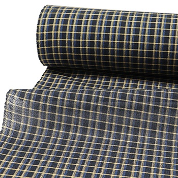 夏伊那紬（格子）【久保田織染】