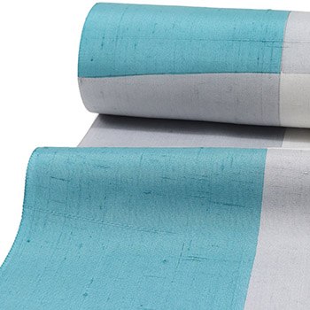 染め小千谷紬(市松)【大新織物】