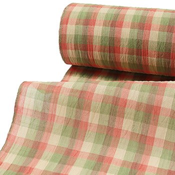 本場小千谷縮（格子）【吉新織物】