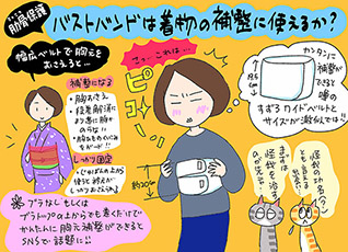 バストベルトは着物の補整に使えるか。の巻