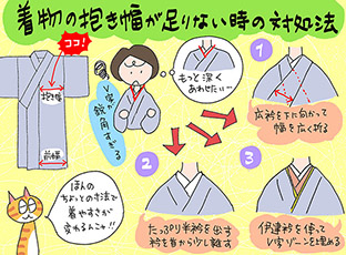 着物の抱き幅が足りない時の対処法の巻