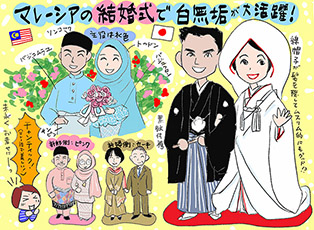 マレーシアの結婚式で白無垢が大活躍したぞの巻