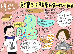 「お菓子な人びと」鮎菓子を鮎帯で食べ比べまくる！の巻