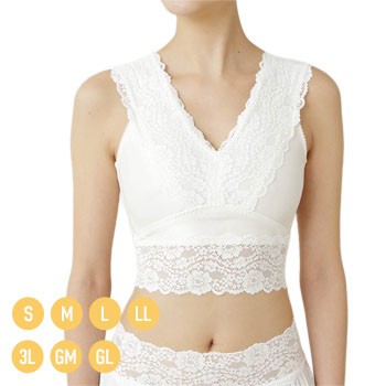 Put on キモノブラ【たかはしきもの工房】（Sサイズ / シャンパンホワイト）