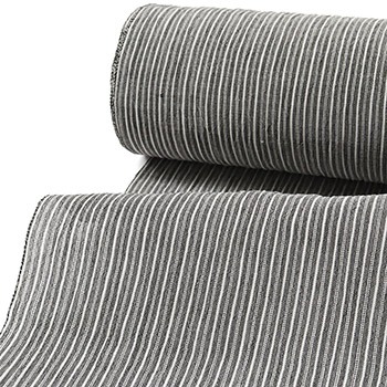 本場小千谷縮（両子持縞）【杉山織物】（グレー）