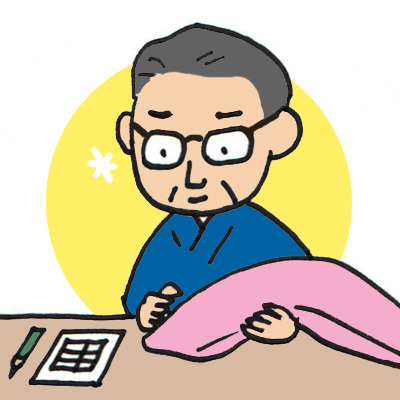 職人が検品するイラスト
