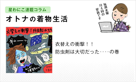 星わにこ連載コラム「オトナの着物生活」